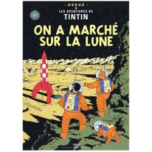 Poster -Tintin On a marché sur la lune -Månen tur och retur del2